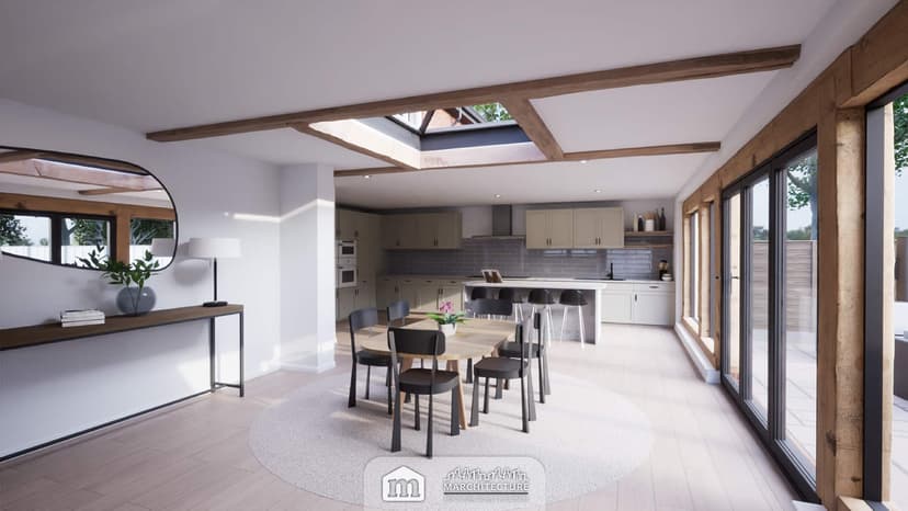 Single Storey Side and Oak-Framed Rear Extension, Botley, Southampton (photo 4)