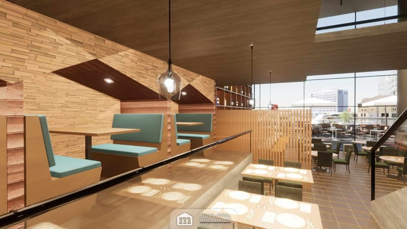 Internal & External Seating Layouts with 3D Visuals, The Olive Tree Restaurant, Ocean Village (photo 10)